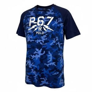 Polo by Ralph Lauren Kids Navy and Light Blue Camo Tee Youth XL